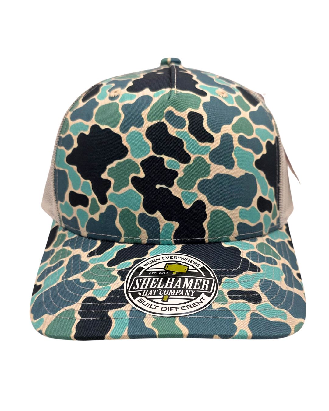 Swamp Duck Salty Camo & Silver 5-Panel Classic