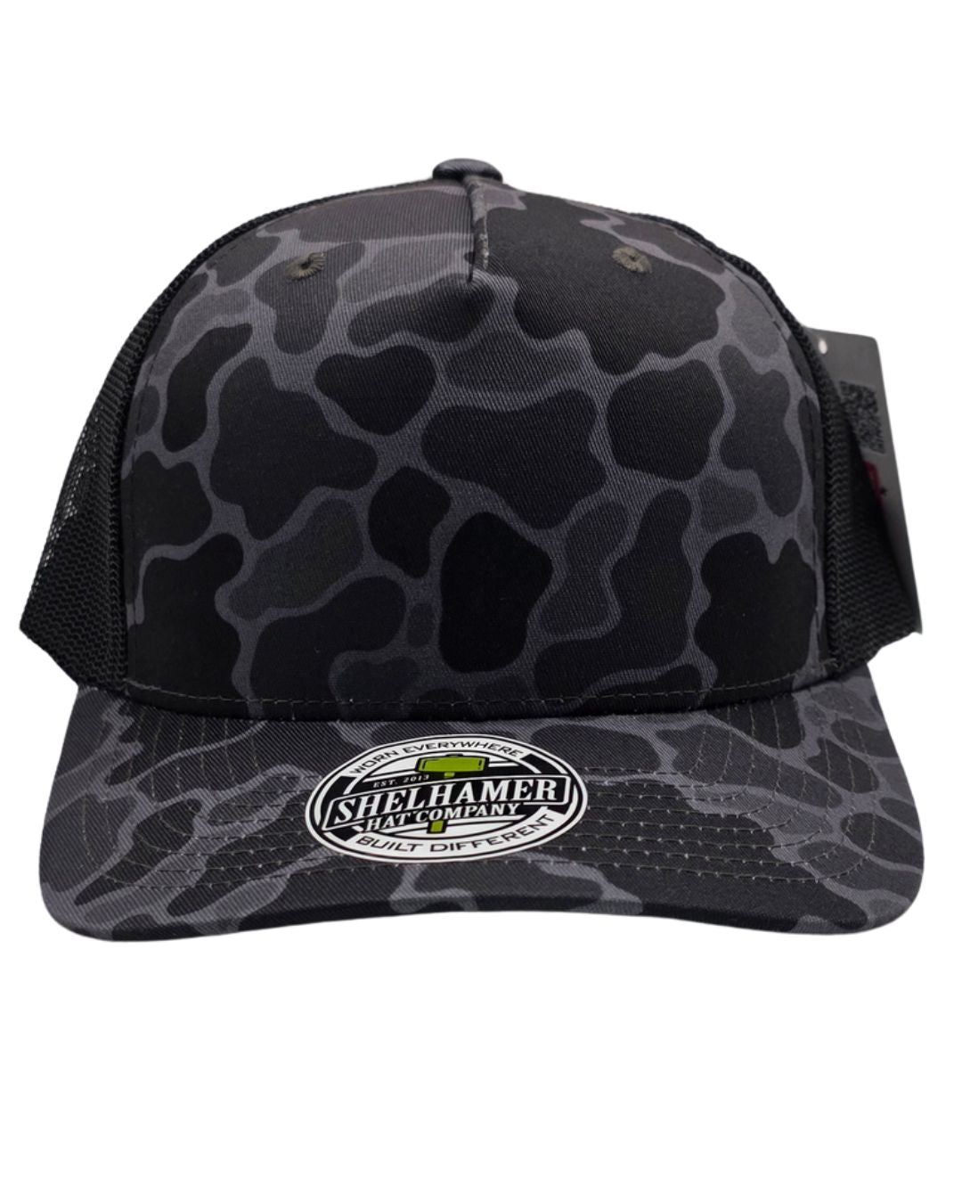 Swamp Duck Smoke Camo & Black 5-Panel Classic