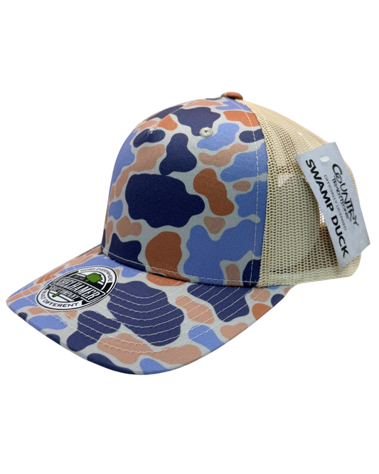 Swamp Duck Bleu Camo & Cream Edge