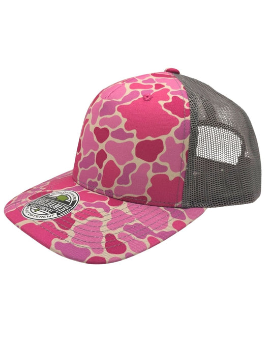 Swamp Duck Pink Camo & Charcoal 5-Panel Classic
