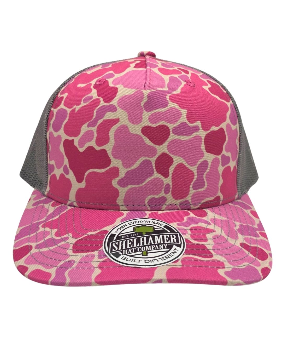 Swamp Duck Pink Camo & Charcoal 5-Panel Classic