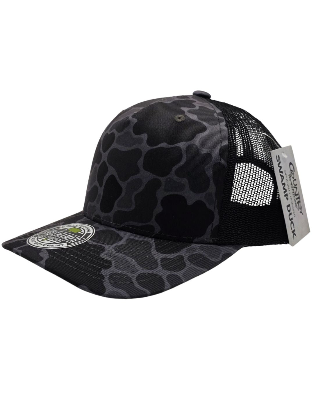 Swamp Duck Smoke Camo & Black 5-Panel Classic