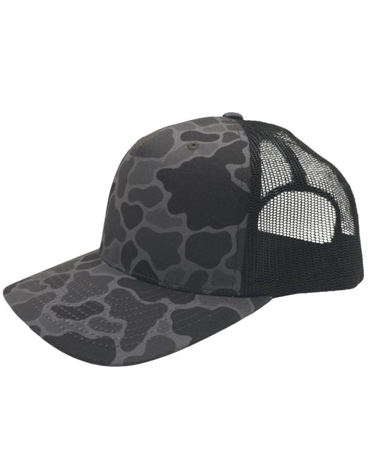Swamp Duck Smoke Camo & Black 5-Panel Classic
